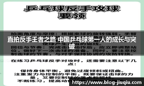 直拍反手王者之路 中国乒乓球第一人的成长与突破